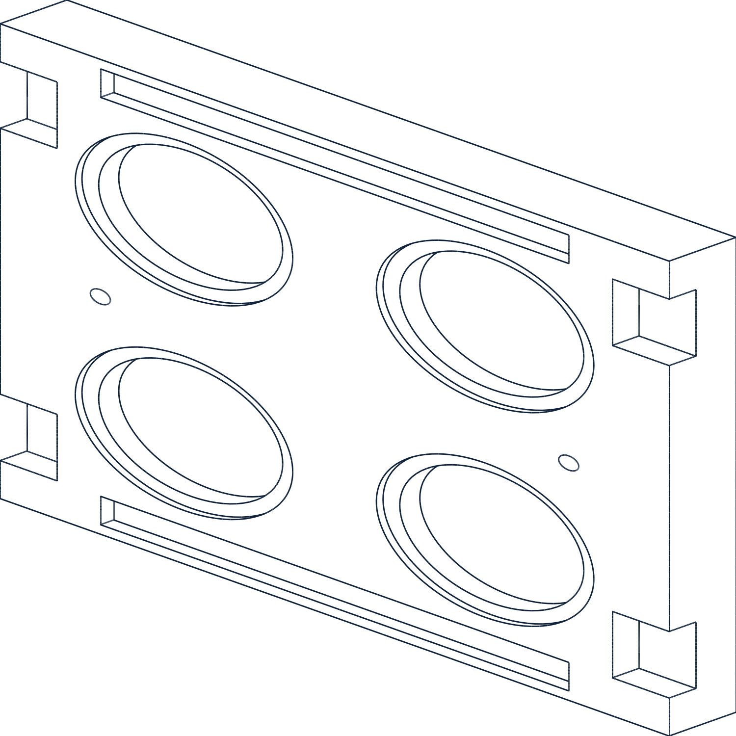 CORAS carrier product nest insert Rev B isometric preview